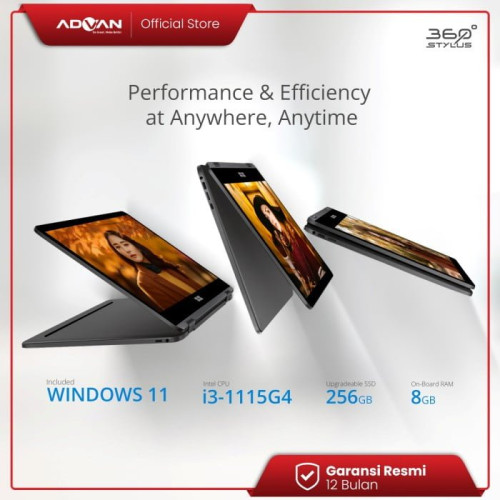 Advan 360 Stylus i5-1035G7 256GB SSD 8GB Touch Win115