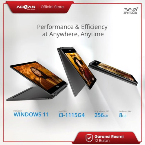 Advan 360 Stylus i5-1035G7 256GB SSD 8GB Touch Win115 Advan 360 Stylus i5-1035G7 256GB SSD 8GB Touch Win115