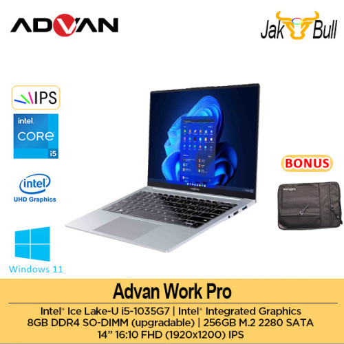 Advan Work Pro i5-1035G7 256GB SSD 8GB IPS Win113