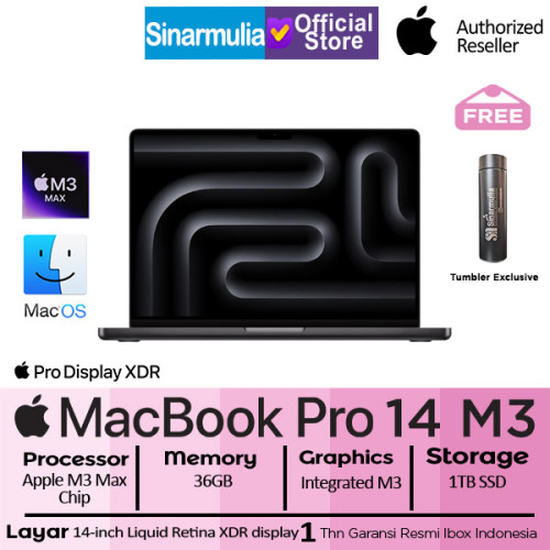 Apple MacBook Pro 14 M3 Max Chip 1TB SSD 36GB XDR Mac1