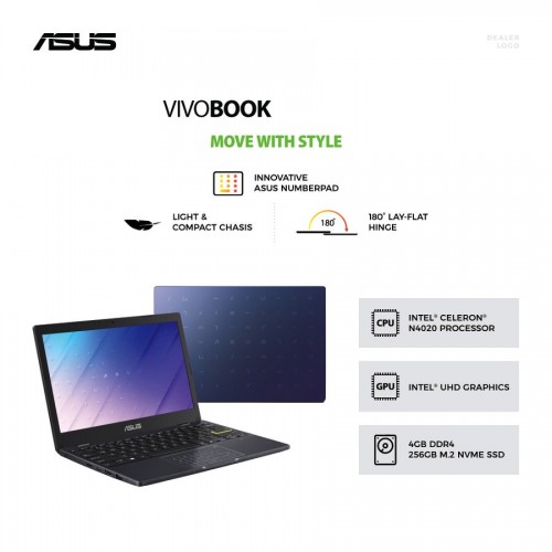 Asus E210MAO Celeron N4020 256GB SSD 4GB 11,6 inch Windows11 + OHS4