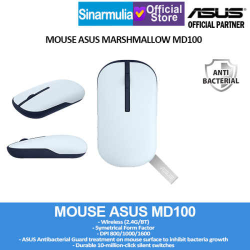 ASUS Mouse Wireless Marshmallow MD100 Original1