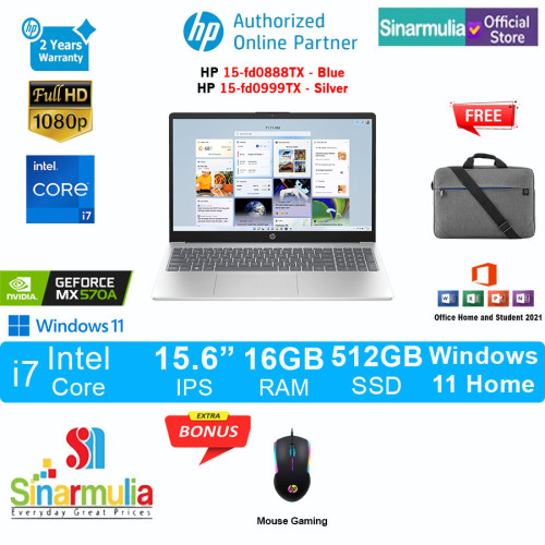 HP 15-fd0888TX/fd0999TX i7-1355U MX570A 512GB SSD 16GB IPS Win11+OHS HP 15-fd0888TX/fd0999TX i7-1355U MX570A 512GB SSD 16GB IPS Win11+OHS