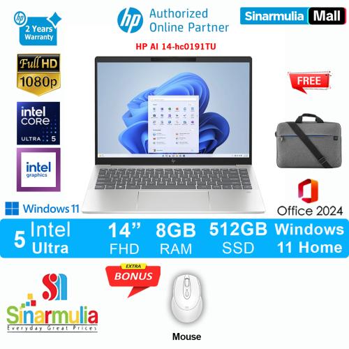 HP Laptop AI Ultra 5 225U 512GB SSD 8GB FHD Win11+OHS - hc0191TU