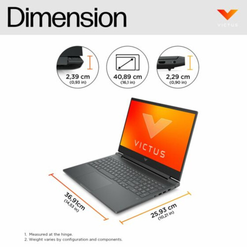 HP Victus Gaming 16-r0881TX i5-13500HX RTX4050 512GB SSD 16GB 165Hz 100%sRGB IPS Win11+OHS6 HP Victus Gaming 16-r0881TX i5-13500HX RTX4050 512GB SSD 16GB 165Hz 100%sRGB IPS Win11+OHS6