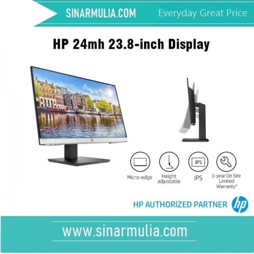 HP 24mh 23.8-inch Monitor