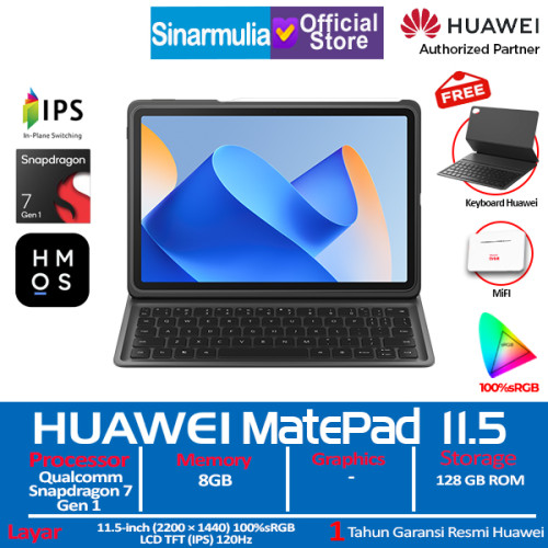 HUAWEI MatePad 11.5 Tablet Qualcomm Snapdragon 7 Gen 1 8GB 128GB IPS
