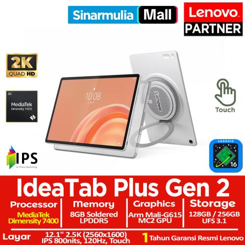 Lenovo Tab Plus Gen 2 - 12.1" 2.5K 120Hz - MediaTek Dimensity 7400 - 9 Speaker JBL Dolby Atmos - Tablet Android Garansi Resmi4