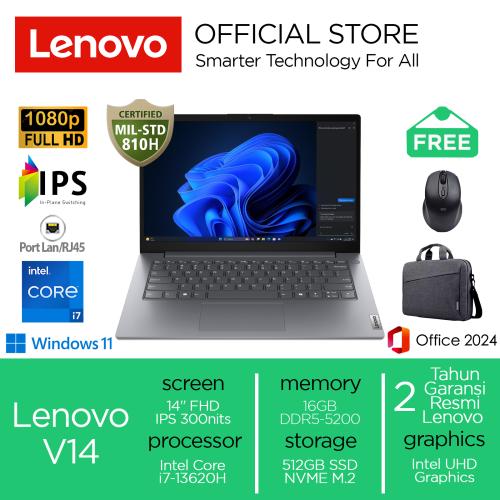 Lenovo V14 i7-13620H 512GB SSD 16GB IPS Win11+OHS