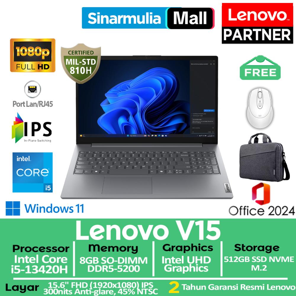 Lenovo V15 i5-13420H 512GB SSD 8GB IPS Win11+OHS - foto 1