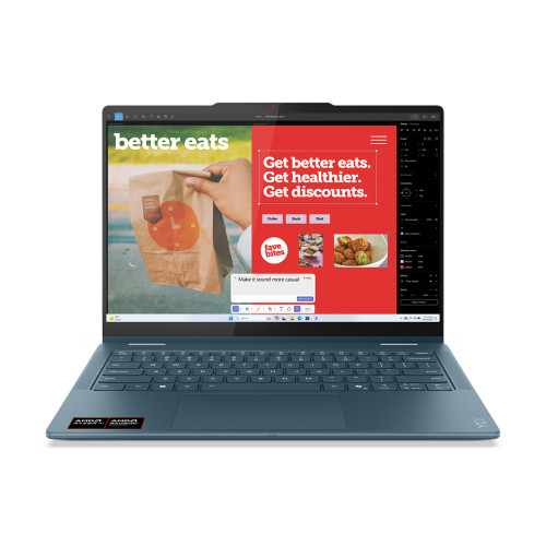 Lenovo Yoga 7 2IN1 AMD Ryzen AI 5 340 512GB SSD 16GB OLED WUXGA 100%sRGB Copilot+ Touch Win11+OHS14 Lenovo Yoga 7 2IN1 AMD Ryzen AI 5 340 512GB SSD 16GB OLED WUXGA 100%sRGB Copilot+ Touch Win11+OHS14
