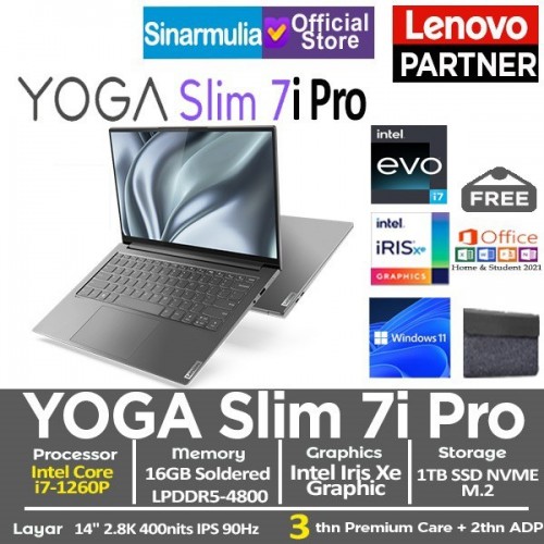 Lenovo Yoga Slim 7i Pro i7-1260P 16GB 1TB SSD Iris Xe Windows11 + OHS