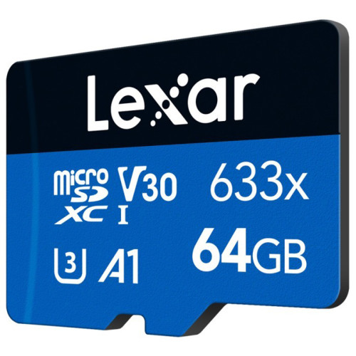 Lexar Microsd 64GB 100MB/s High Performance 633x MicroSDHC UHS-I A12 Lexar Microsd 64GB 100MB/s High Performance 633x MicroSDHC UHS-I A12