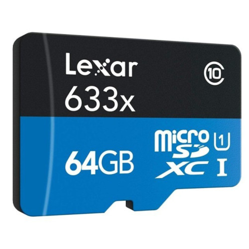 Lexar Microsd 64GB 100MB/s High Performance 633x MicroSDHC UHS-I A13 Lexar Microsd 64GB 100MB/s High Performance 633x MicroSDHC UHS-I A13