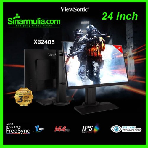 Monitor Gaming 24" 144Hz ViewSonic XG2405|1ms|IPS|Frameless|Full HD