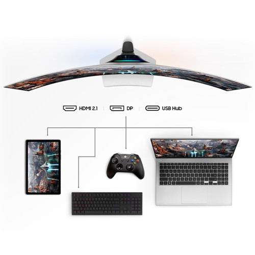 Monitor Gaming LED Samsung 49" Odyssey OLED G9 G93SC DQHD 240Hz 0.03ms HDR10+13 Monitor Gaming LED Samsung 49" Odyssey OLED G9 G93SC DQHD 240Hz 0.03ms HDR10+13