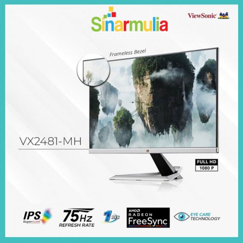 Monitor LED 24 ViewSonic VX2481-MH 75Hz 102% sRGB IPS Free Syn 1ms2