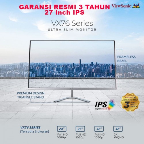 Monitor LED 27" ViewSonic VX2776-SMHD |Full HD|IPS|Speaker