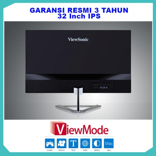 Monitor LED 32" ViewSonic VX3276-2K-MHD |IPS|Frameless|HDMI|DP9