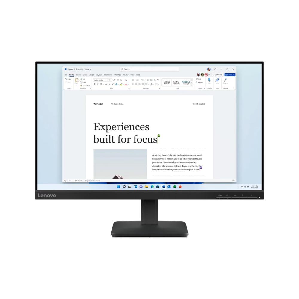 Monitor LED Lenovo L24-4e 23.8 IPS 100Hz HDMI VGA 99%sRGB Eye Caring - foto 6