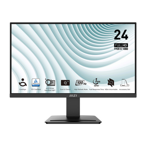 Monitor LED MSI PRO MP2412 23.8" FHD VA 100Hz 1ms 100%sRGB2 Monitor LED MSI PRO MP2412 23.8" FHD VA 100Hz 1ms 100%sRGB2
