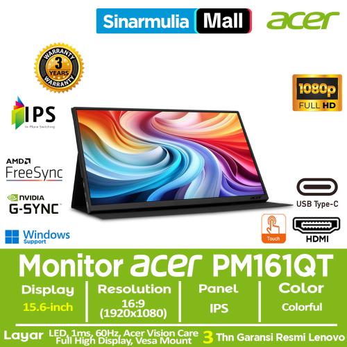 Monitor Portable LED ACER PM161QT 16" IPS Zero Frame Full HD 60Hz Touchscreen4