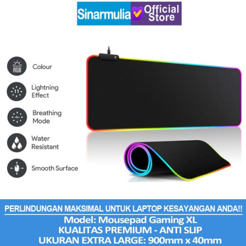 Mousepad Gaming RGB XL Premium - Extra Large