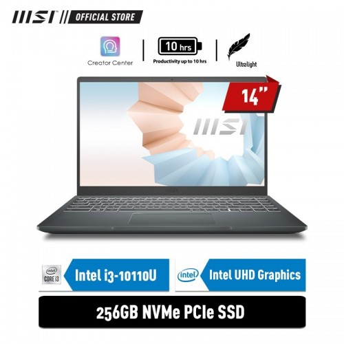 MSI MODERN 14 B10MW i3-10110U 8GB 256GB 14" FHD Win10Home1