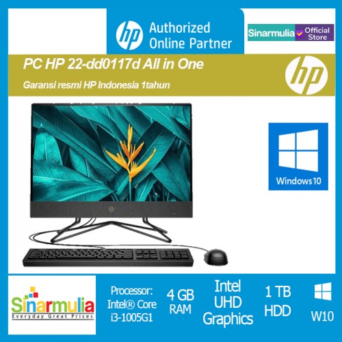 PC AIO HP 24 df0031d 140J9AA i5 1035G1 4GB 1TB MX 330 2GB Win10 Ori