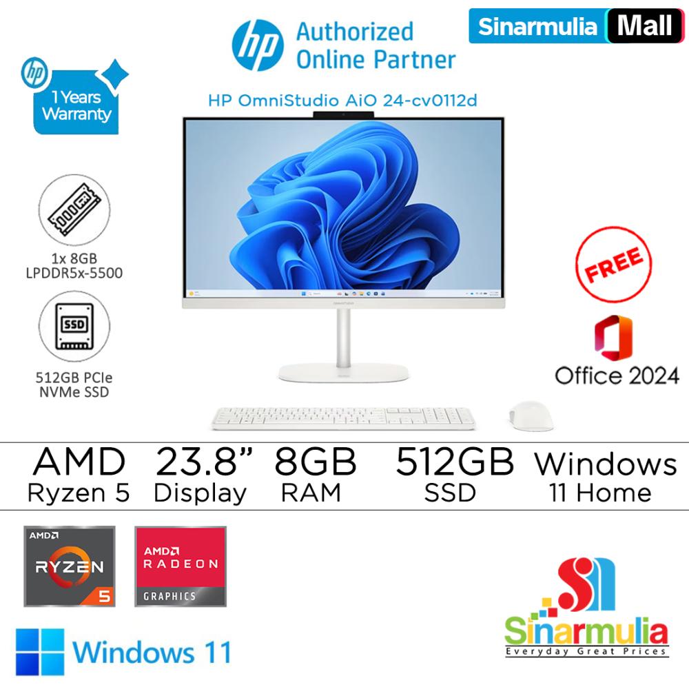 PC HP OmniStudio AiO 24-cv0112d Ryzen 5 40 512GB SSD 8GB FHD IPS 100%sRGB Win11+OHS - foto 1