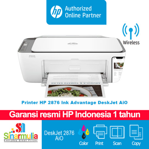 Printer HP 2876 Ink Advantage Deskjet All In One Wireless Printer HP 2876 Ink Advantage Deskjet All In One Wireless