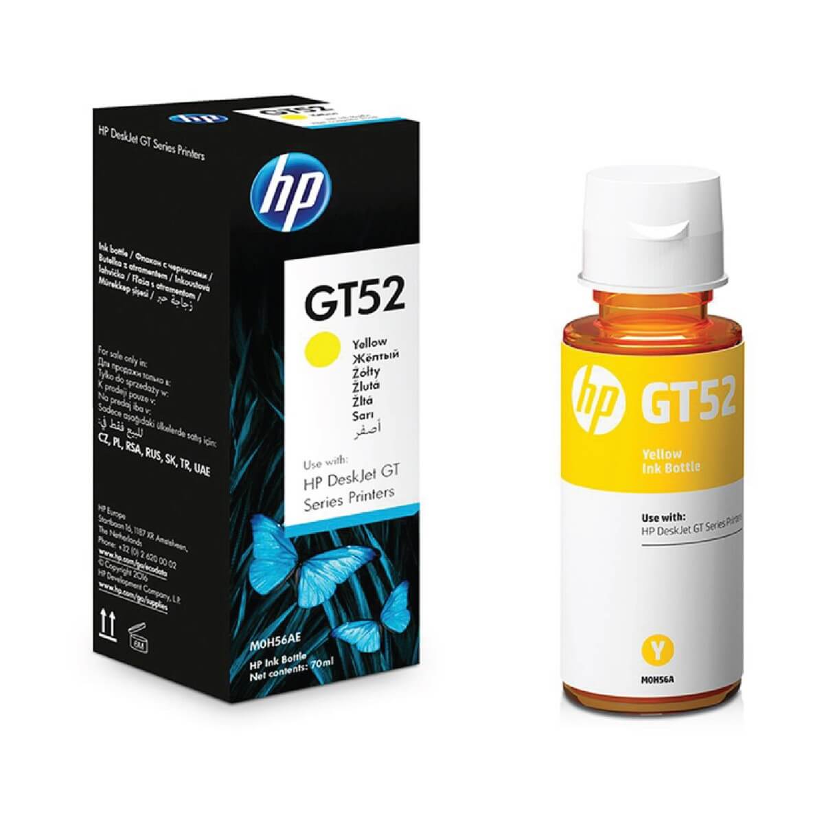 HP GT52 Yellow Original Ink Bottle HP GT52 Yellow Original Ink Bottle