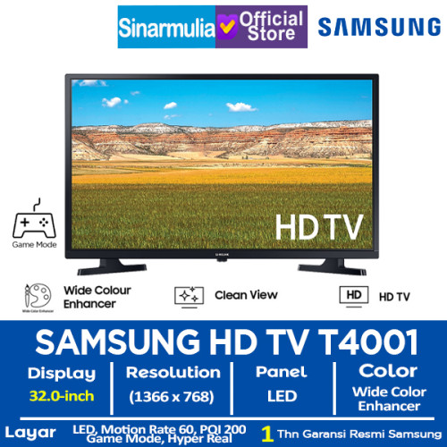 Samsung 32" HD TV T4001 Wide Colour Enhancer
