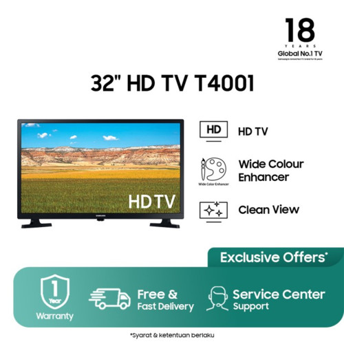 Samsung 32" HD TV T4001 Wide Colour Enhancer2