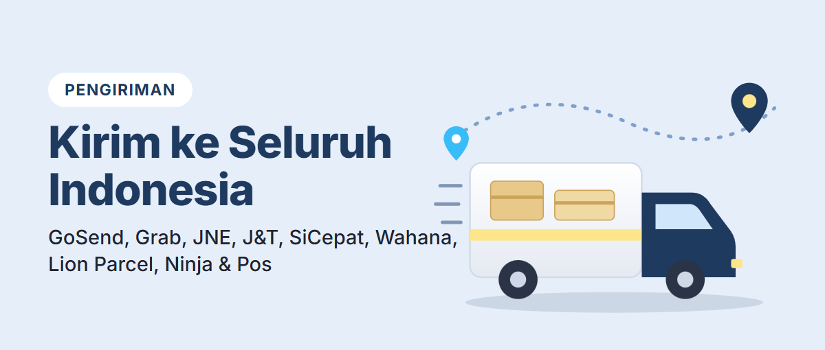 Kirim ke seluruh Indonesia