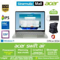 ACER Swift Air 14 SFA14-I31 Core 5 320 512GB SSD 8GB IPS 120Hz 100%sRGB Win11+OHS - foto 1