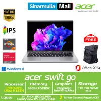 ACER Swift Go 14 SFG14-73T Ultra 9 185H 1TB SSD 32GB IPS 100%sRGB Touch Win11+OHS1