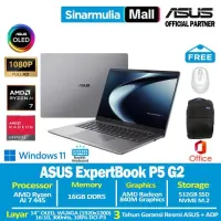 ASUS ExpertBook P5 G2 PM5406CGA Ryzen AI 7 445 512GB SSD 16GB OLED WUXGA 100%sRGB Win11+OHS1