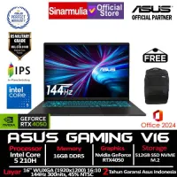 ASUS Gaming V16 V3607VU Core 5 210H RTX4050 512GB SSD 16GB WUXGA 144Hz Win11+OHS1