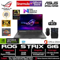 ASUS ROG Strix G16 G614FM Ryzen 9 9955HX RTX5060 1TB SSD 32GB 2.5K WQXGA 100%sRGB 240Hz 3ms Win11+OHS3