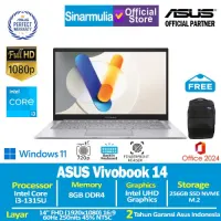 ASUS Vivobook 14 A1404VA i3-1315U 256GB SSD 8GB FHD Win11+OHS1