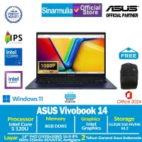 ASUS Vivobook 14 A1404VAP Core 5 120U 512GB SSD 8GB IPS Win11+OHS - foto 1