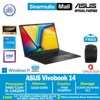 ASUS Vivobook 14 A1405VA i5-13420H 512GB SSD 16GB WUXGA IPS Win11+OHS1