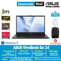 ASUS Vivobook 14 E1404FA Ryzen 3 7320U 256GB SSD 8GB FHD IPS Win11+OHS1