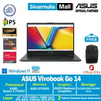 Asus Vivobook Go 14 E1404FA Ryzen 3 7320U 512GB SSD 8GB Win11+OHS - foto 2