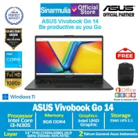 ASUS Vivobook Go 14 E1404GA i3-N305 256GB SSD 8GB FHD Win11+OHS1