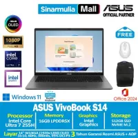 ASUS Vivobook S14 S3407CA Ultra 7 255H 512GB SSD 16GB WUXGA OLED Win11+OHS1