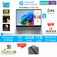 HP OmniBook X 14-fe0777QU Snapdragon X Elite 1TB SSD 32GB 2.2K IPS Touch Win11+OHS7
