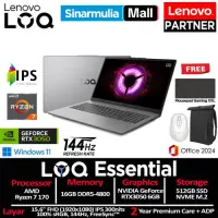 Lenovo LOQ Essential Ryzen 7 170 RTX3050 512GB SSD 16GB IPS 100%sRGB 144Hz Win11+OHS1