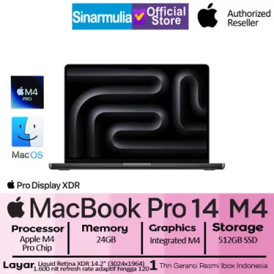 Apple MacBook Pro 14 M4 Pro Chip 512GB SSD 24GB 120Hz XDR Mac